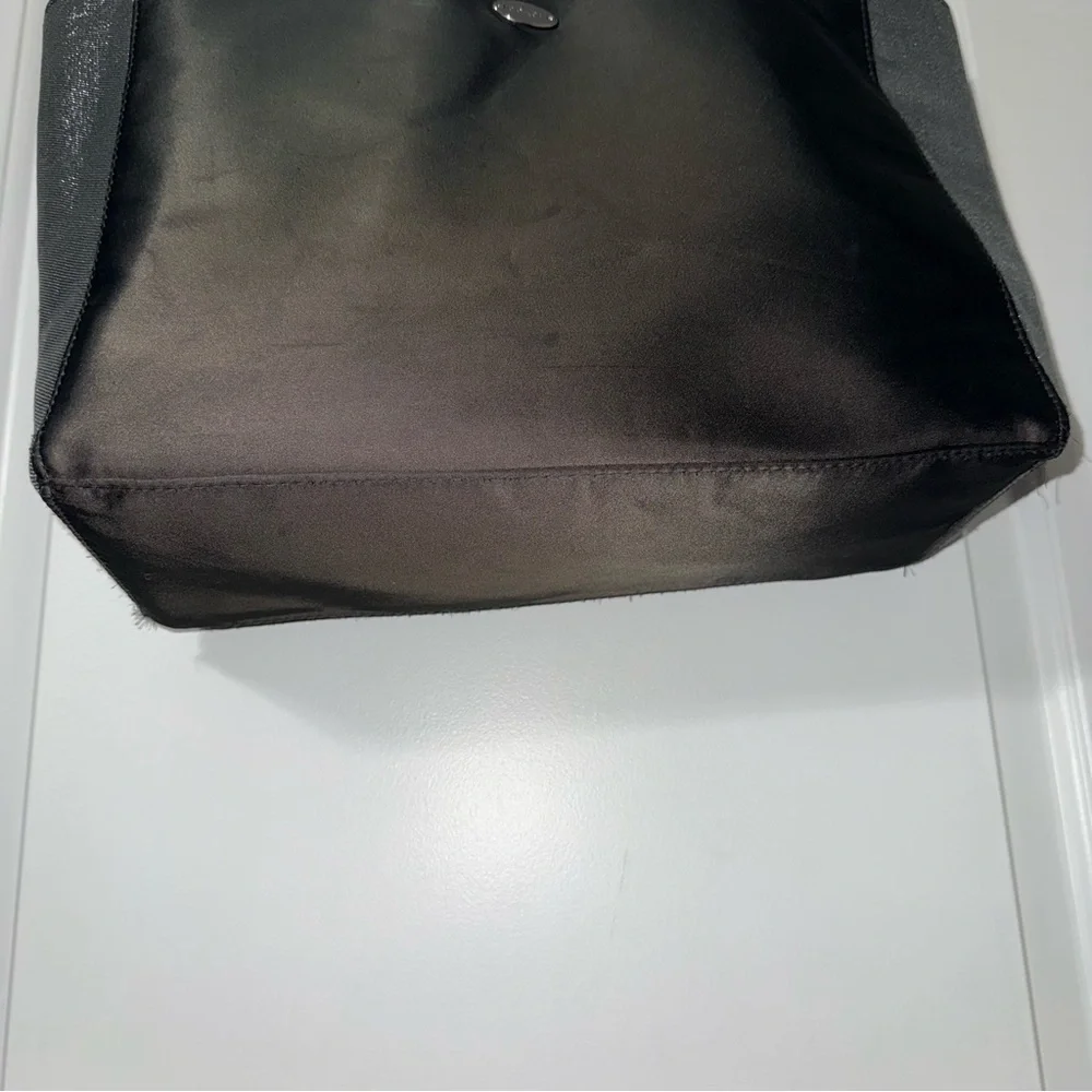 Coach Fragrance Tote Bag Purse Dark Gray And Shimmer